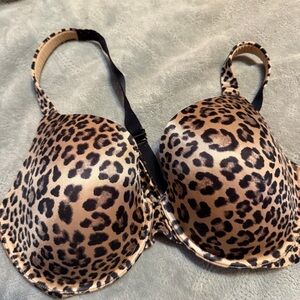 Soma 40C Leopard Print Bra Full Coverage Enhancing Shape Underwire